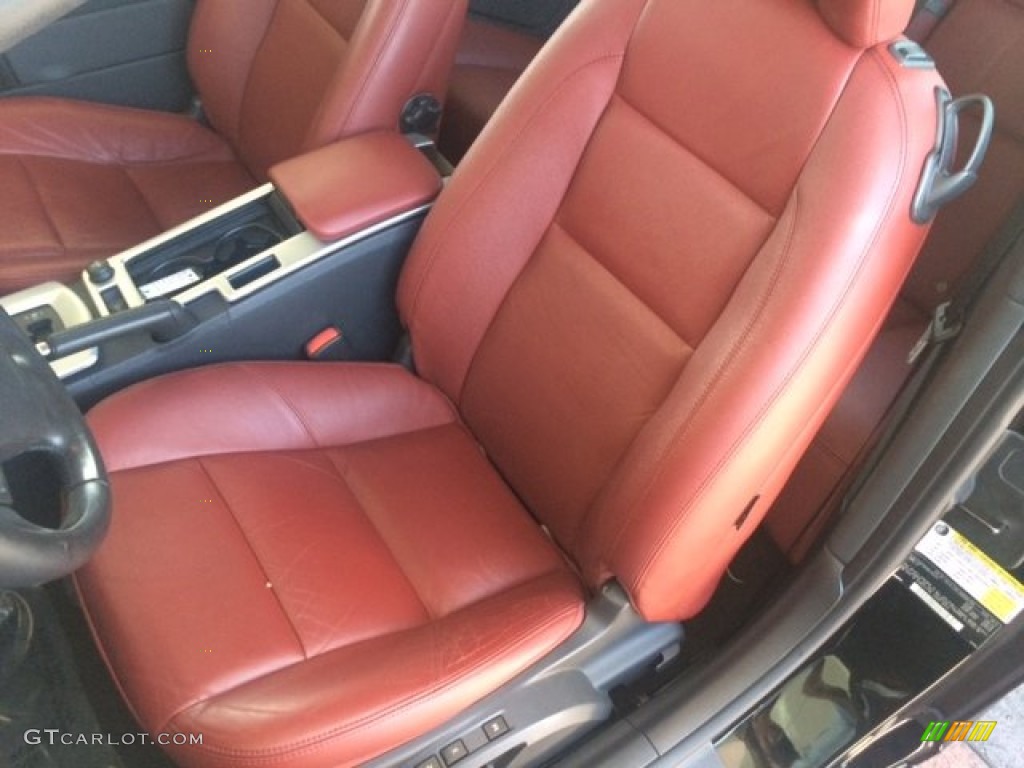 2011 C70 T5 - Black / Cranberry Leather/Off Black photo #9