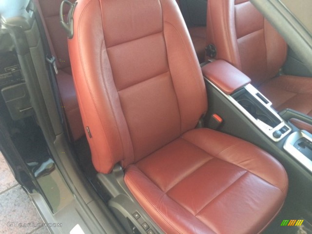 2011 C70 T5 - Black / Cranberry Leather/Off Black photo #10