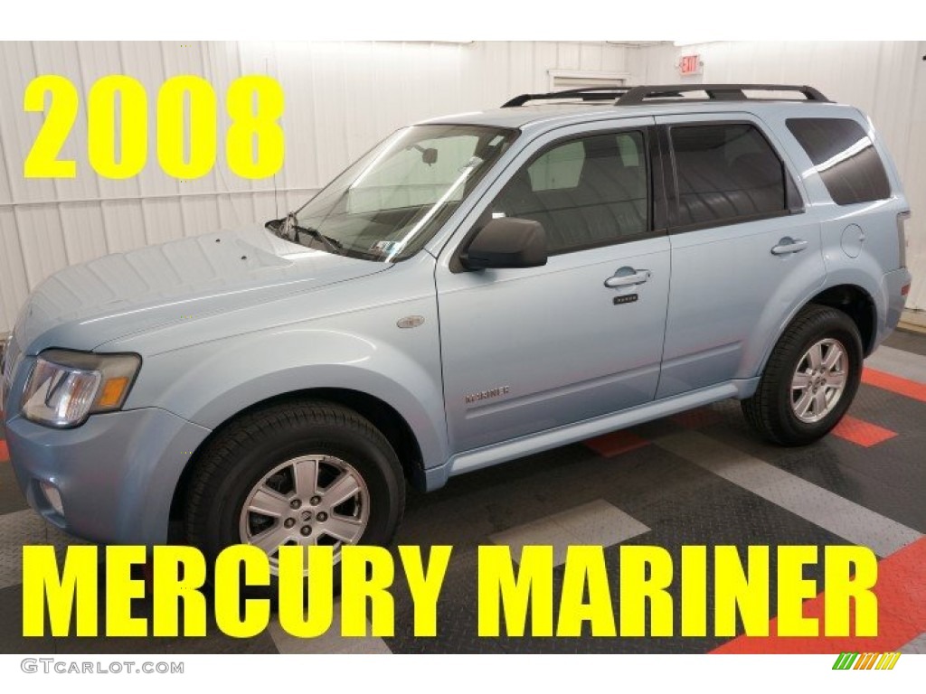 2008 Mariner I4 - Light Ice Blue Metallic / Stone photo #1