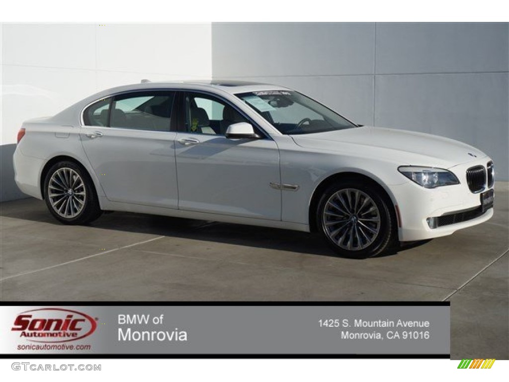 2012 7 Series 740Li Sedan - Alpine White / Oyster/Black photo #1