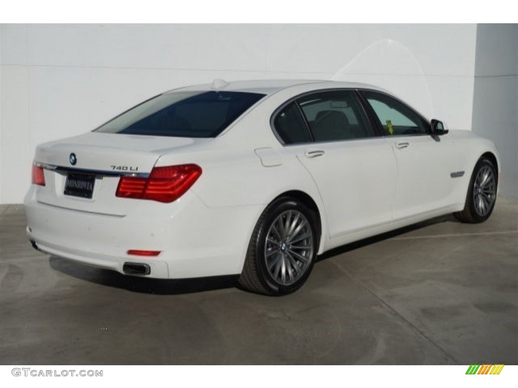 2012 7 Series 740Li Sedan - Alpine White / Oyster/Black photo #4