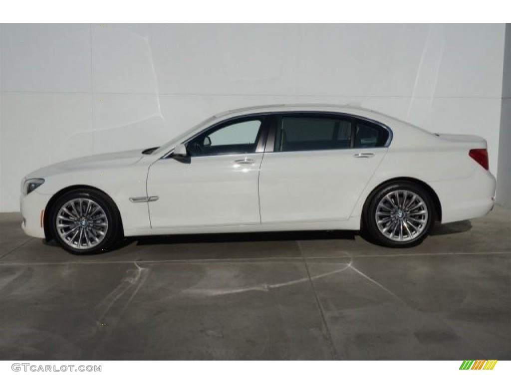 2012 7 Series 740Li Sedan - Alpine White / Oyster/Black photo #5