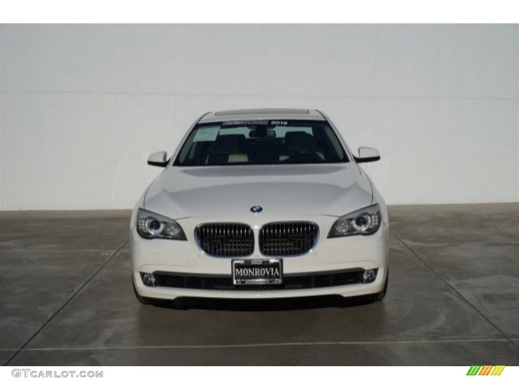 2012 7 Series 740Li Sedan - Alpine White / Oyster/Black photo #7