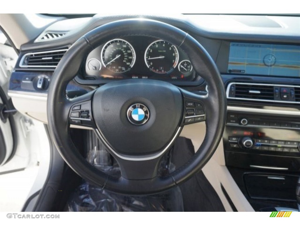 2012 7 Series 740Li Sedan - Alpine White / Oyster/Black photo #25