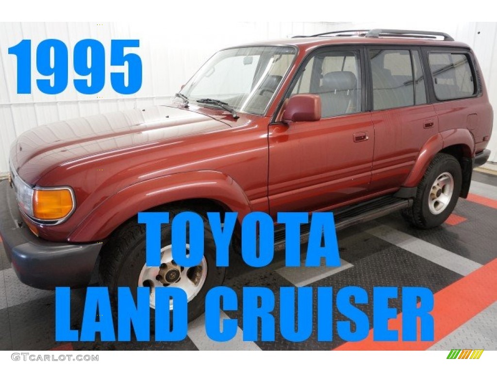 1995 Land Cruiser  - Medium Red Pearl / Beige photo #1