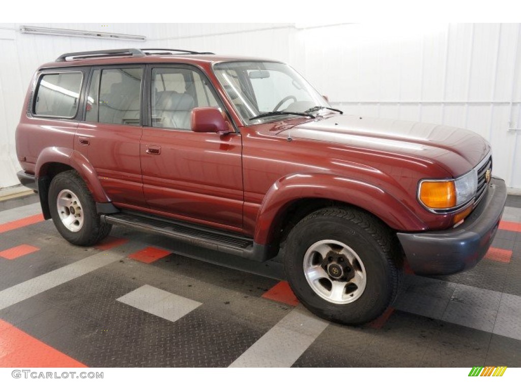 Medium Red Pearl 1995 Toyota Land Cruiser Standard Land Cruiser Model Exterior Photo #96799081