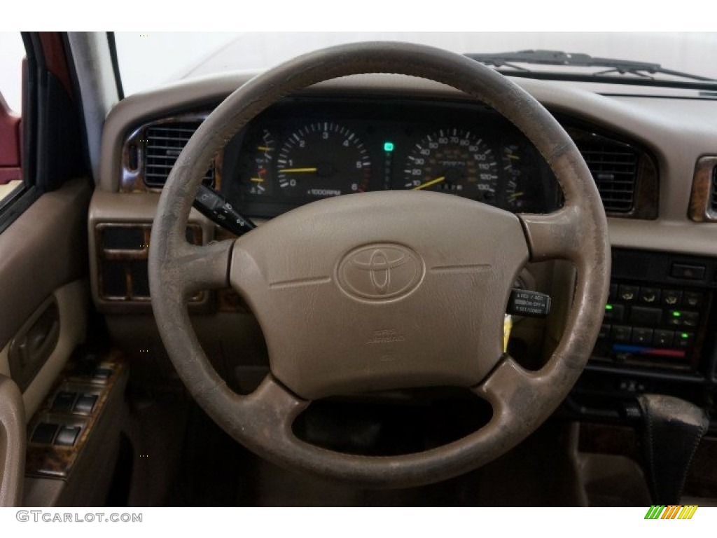 1995 Toyota Land Cruiser Standard Land Cruiser Model Beige Steering Wheel Photo #96799336