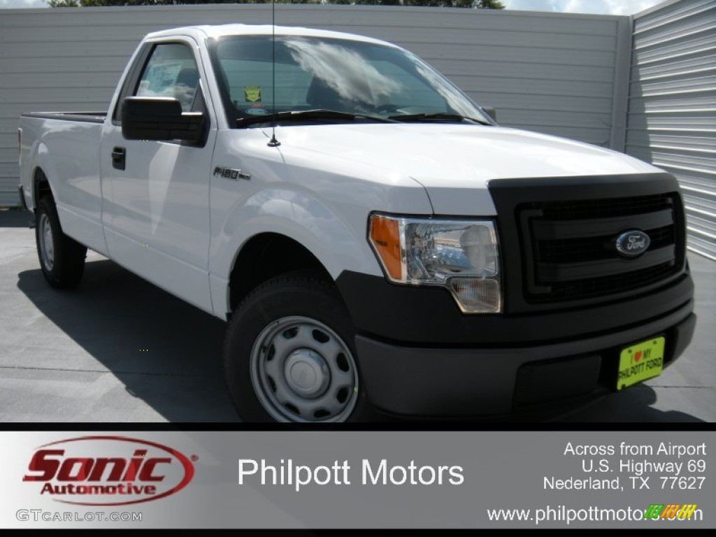 2014 F150 XL Regular Cab - Oxford White / Steel Grey photo #2