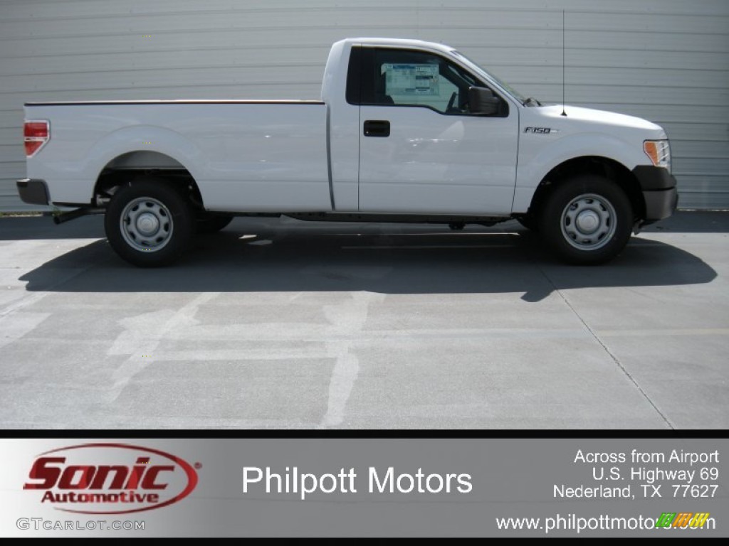 2014 F150 XL Regular Cab - Oxford White / Steel Grey photo #3