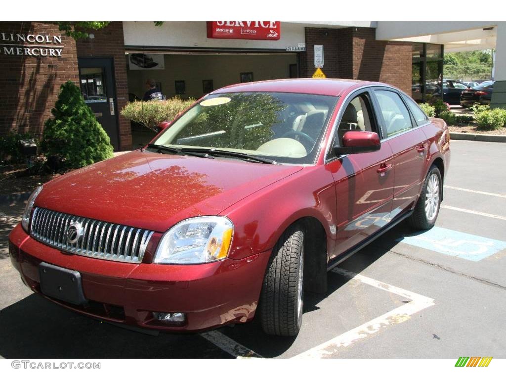 2006 Montego Premier AWD - Merlot Metallic / Pebble photo #3