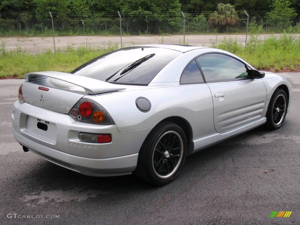 2003 Eclipse GTS Coupe - Sterling Silver Metallic / Midnight photo #3