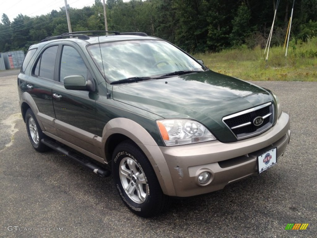 2005 Sorento EX 4WD - Ivy Green Metallic / Beige photo #3