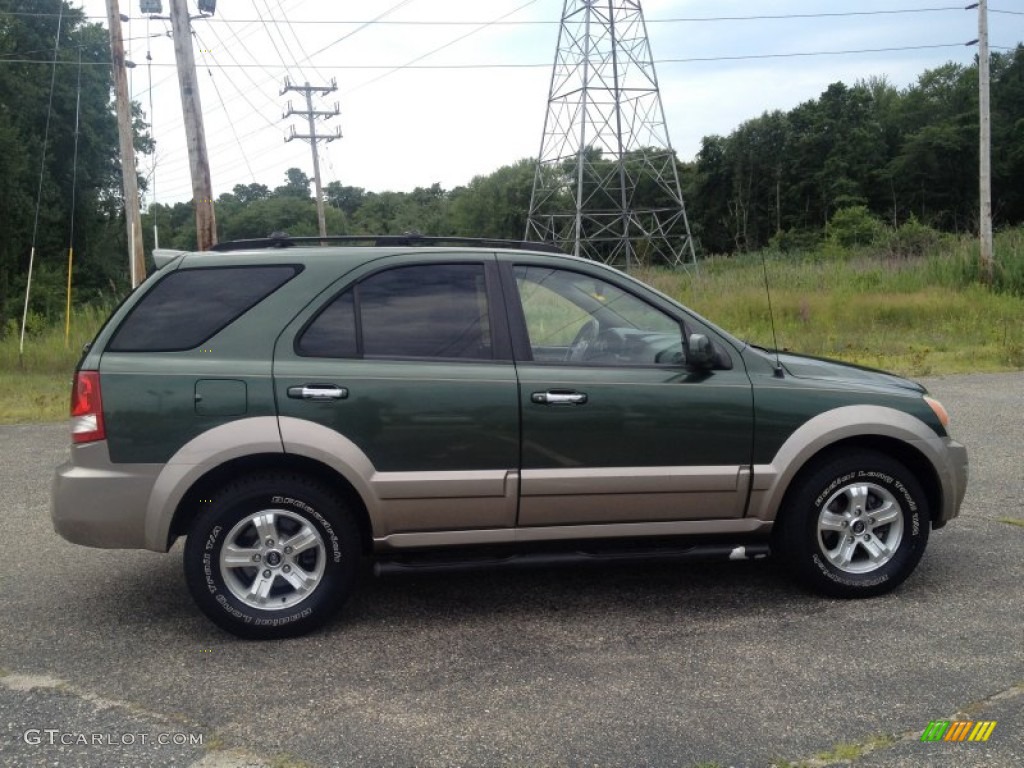 2005 Sorento EX 4WD - Ivy Green Metallic / Beige photo #5