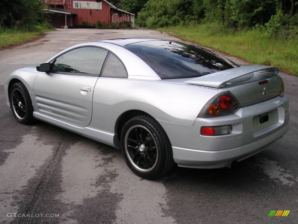 2003 Eclipse GTS Coupe - Sterling Silver Metallic / Midnight photo #5