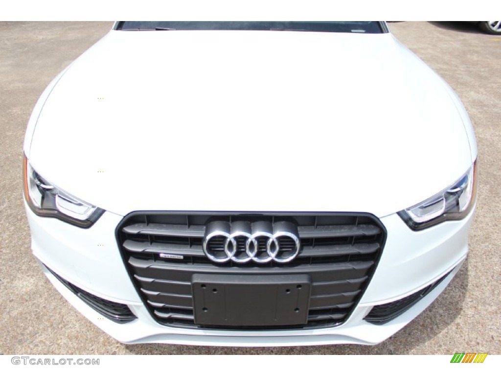 2015 A5 Premium Plus quattro Coupe - Glacier White Metallic / Black photo #2