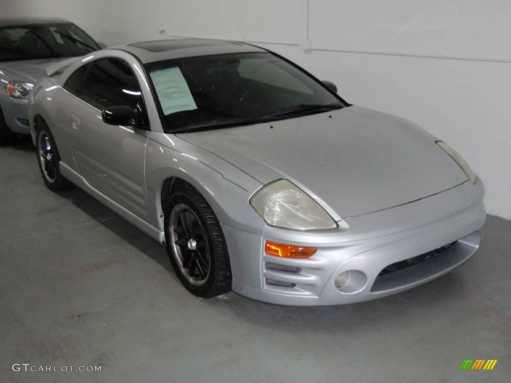 2003 Eclipse GTS Coupe - Sterling Silver Metallic / Midnight photo #12