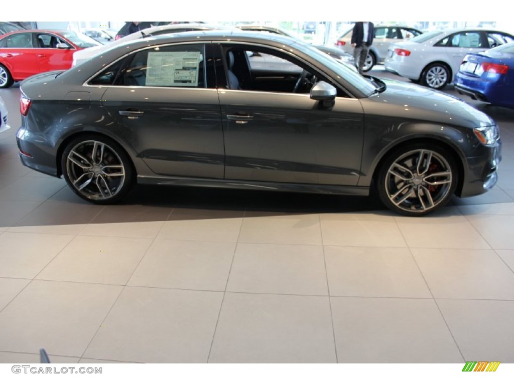 2015 A3 2.0 Premium quattro - Daytona Gray Pearl / Black/Magma Red photo #5