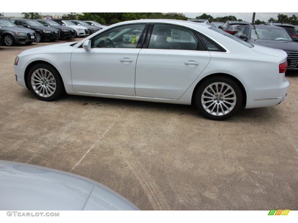 2015 A8 3.0T quattro - Glacier White Metallic / Black photo #5
