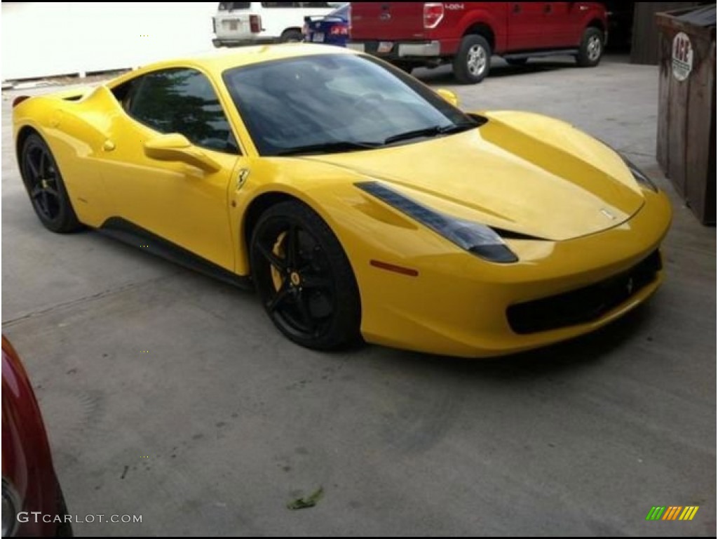 2011 458 Italia - Giallo Modena (Yellow) / Nero (Black) photo #1
