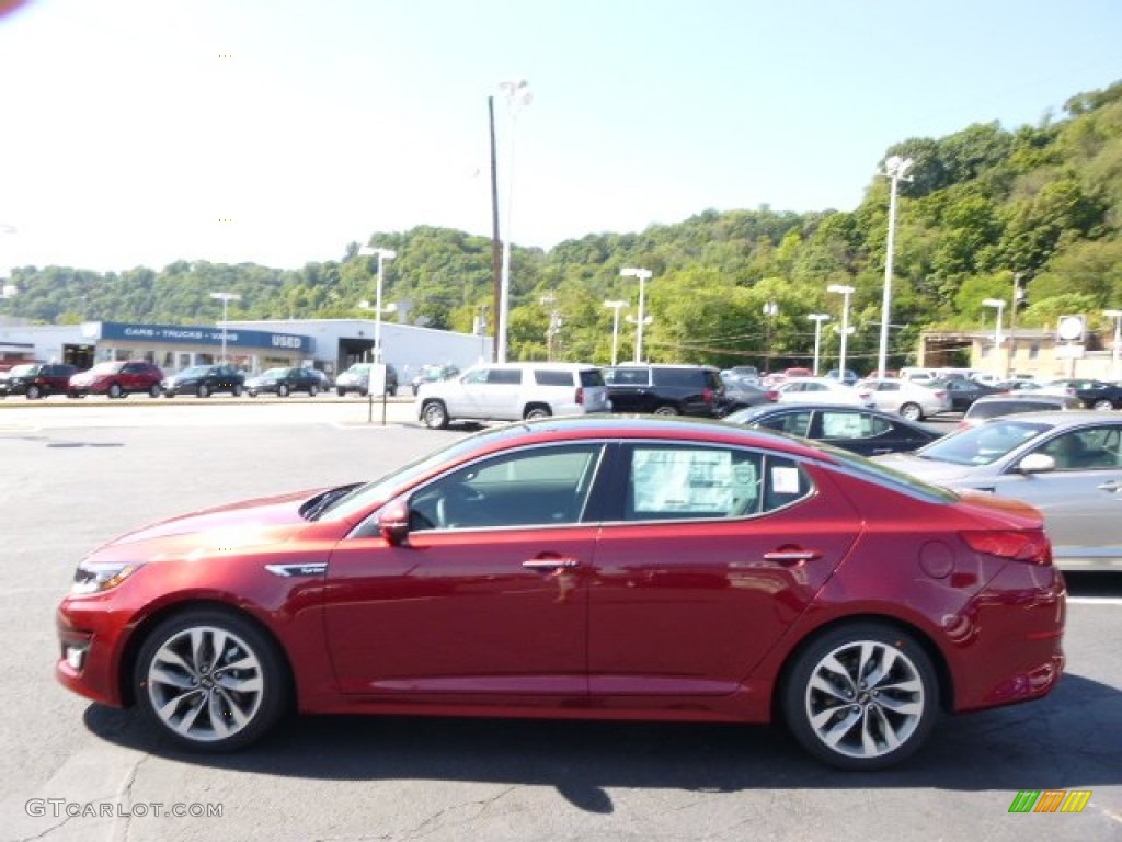 2015 Optima SX - Remington Red / Black photo #5