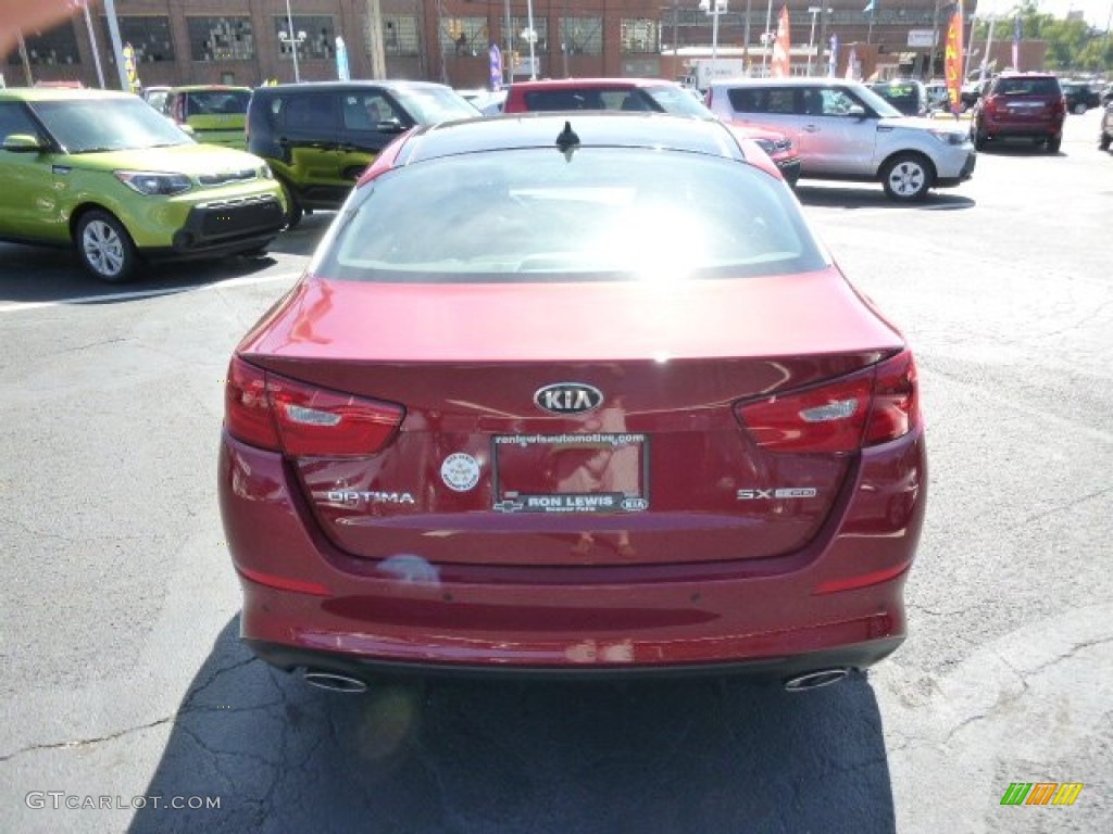 2015 Optima SX - Remington Red / Black photo #7