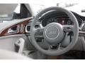 2015 Audi A6 Titanium Gray Interior Steering Wheel Photo