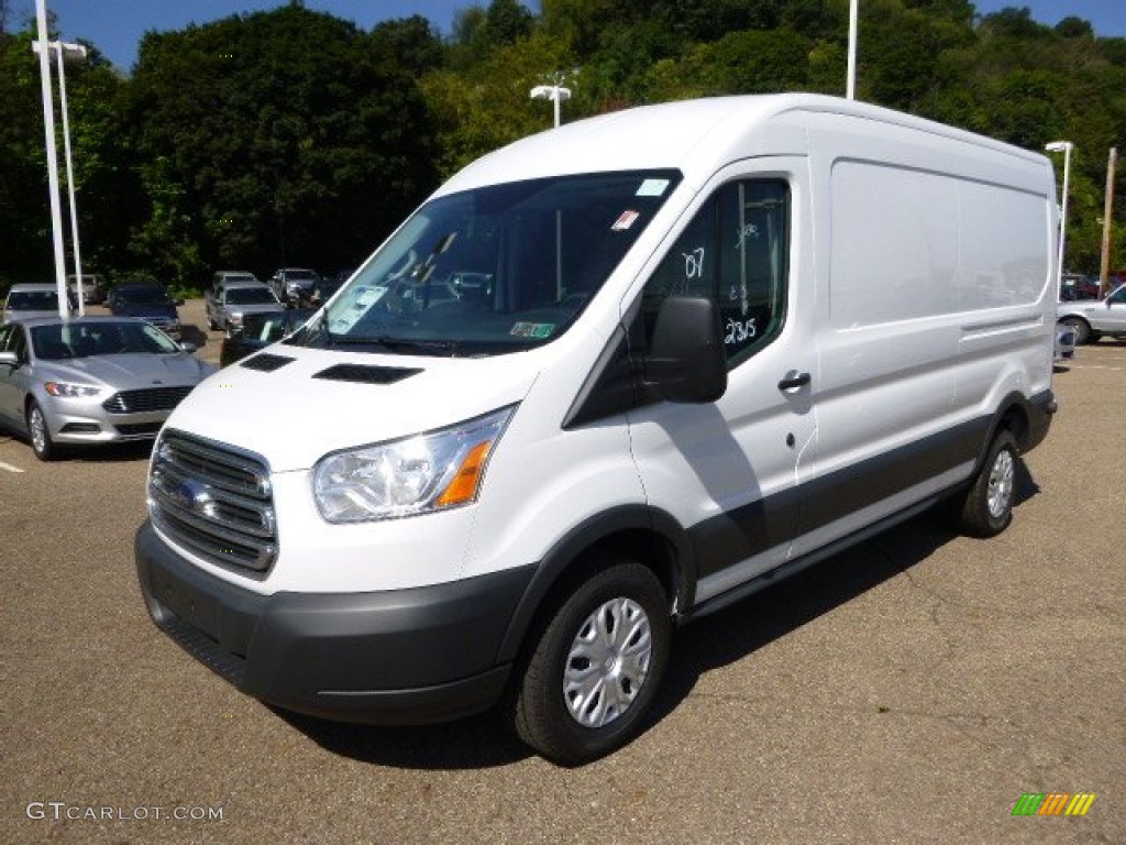 2015 Transit Van 350 MR Long - Oxford White / Pewter photo #4