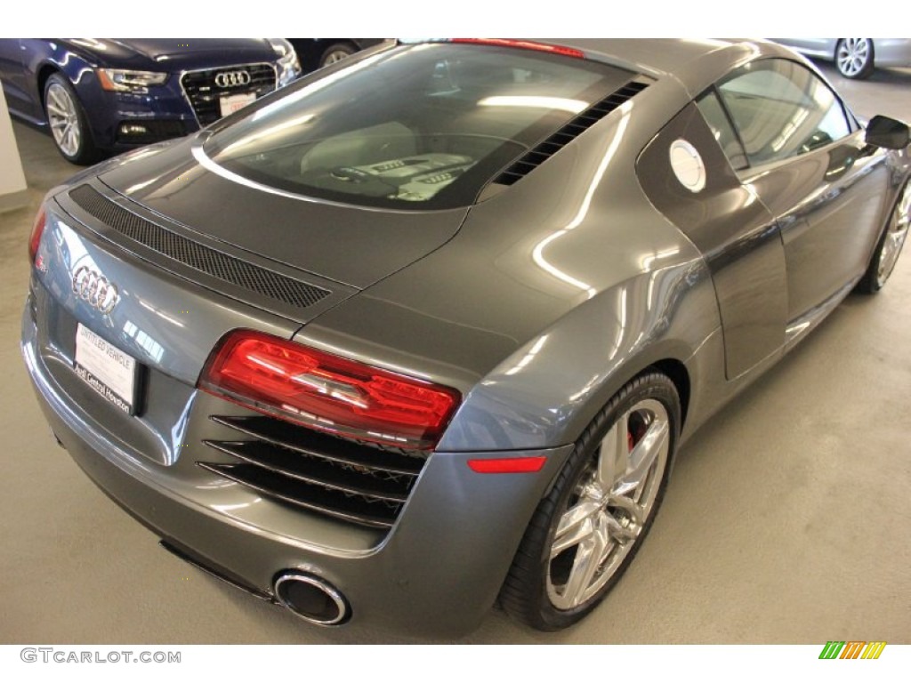 2015 R8 V8 - Daytona Grey Pearl / Black photo #8