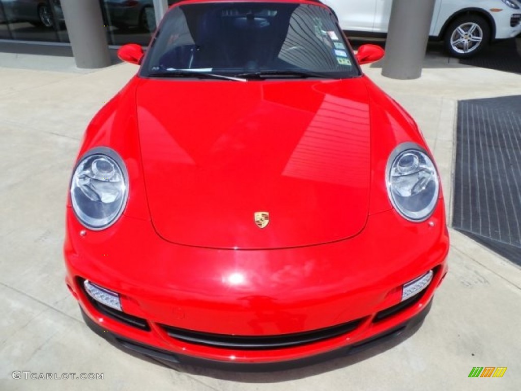 2008 911 Turbo Cabriolet - Guards Red / Black photo #2