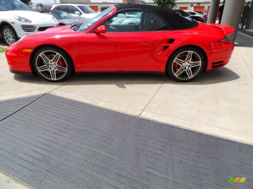 2008 911 Turbo Cabriolet - Guards Red / Black photo #4