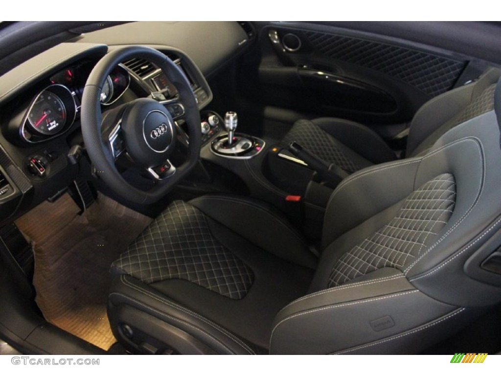 2015 R8 V8 - Daytona Grey Pearl / Black photo #12