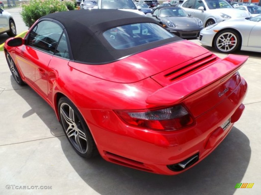 2008 911 Turbo Cabriolet - Guards Red / Black photo #5
