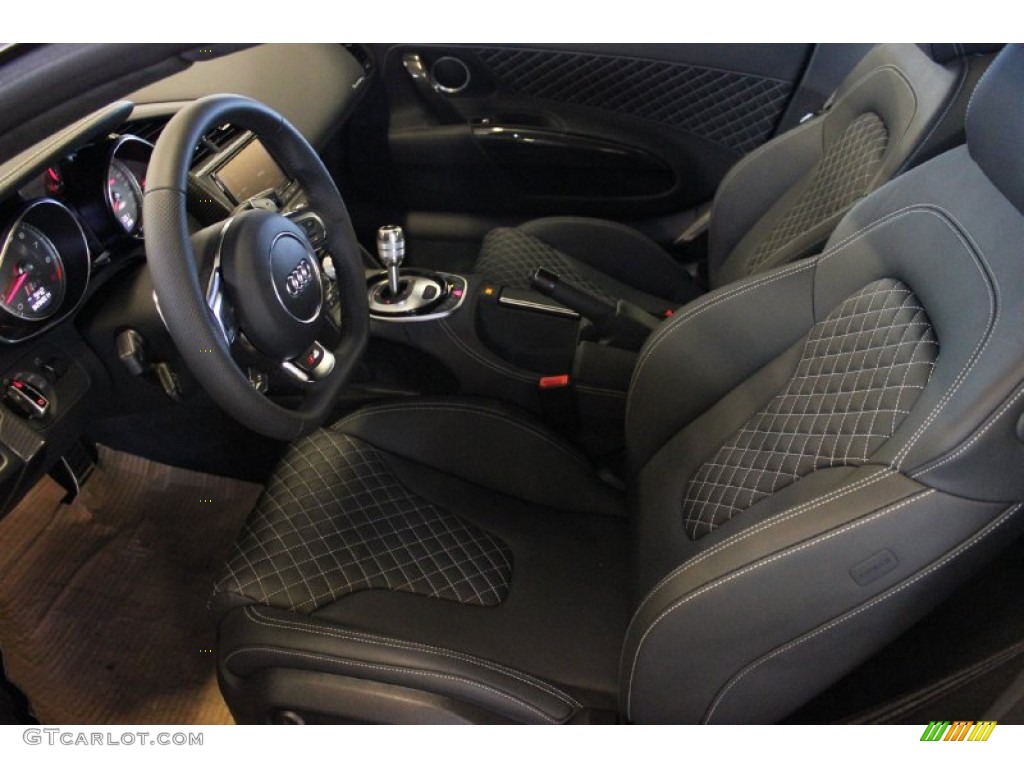 2015 R8 V8 - Daytona Grey Pearl / Black photo #13