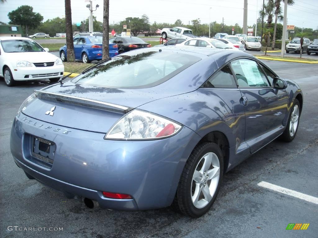 2007 Eclipse GS Coupe - Still Blue Pearl / Medium Gray photo #25