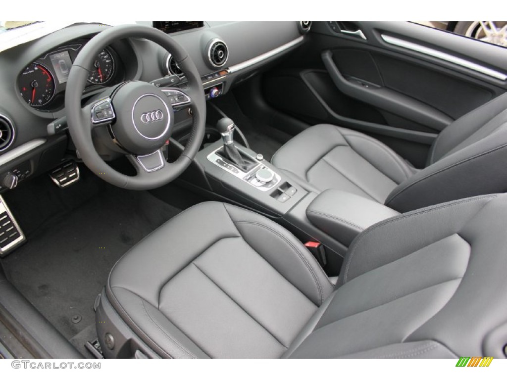 Black Interior 2015 Audi A3 1.8 Premium Plus Cabriolet Photo #96810983