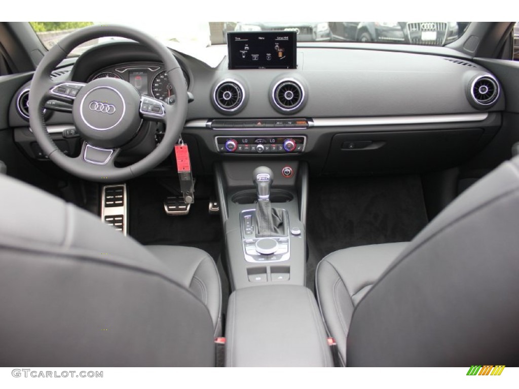 2015 Audi A3 1.8 Premium Plus Cabriolet Black Dashboard Photo #96811259