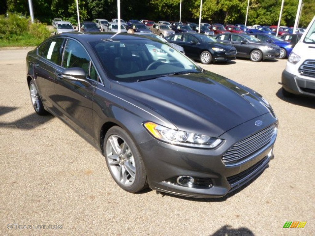 Magnetic Metallic 2015 Ford Fusion Titanium AWD Exterior Photo #96811538
