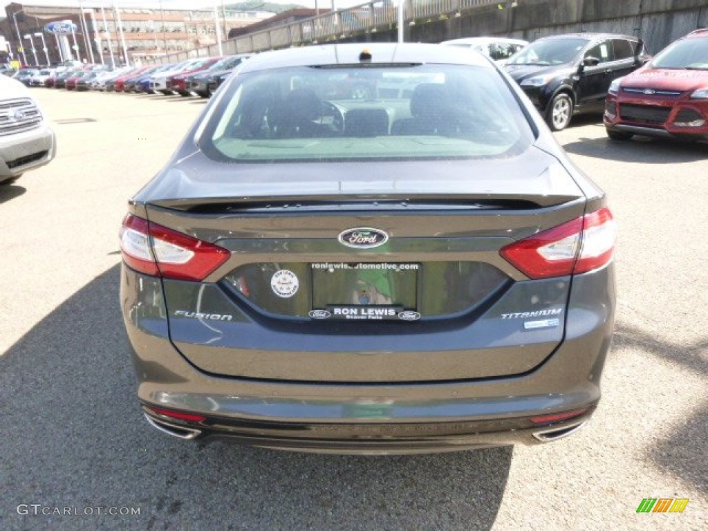 2015 Fusion Titanium AWD - Magnetic Metallic / Charcoal Black photo #7