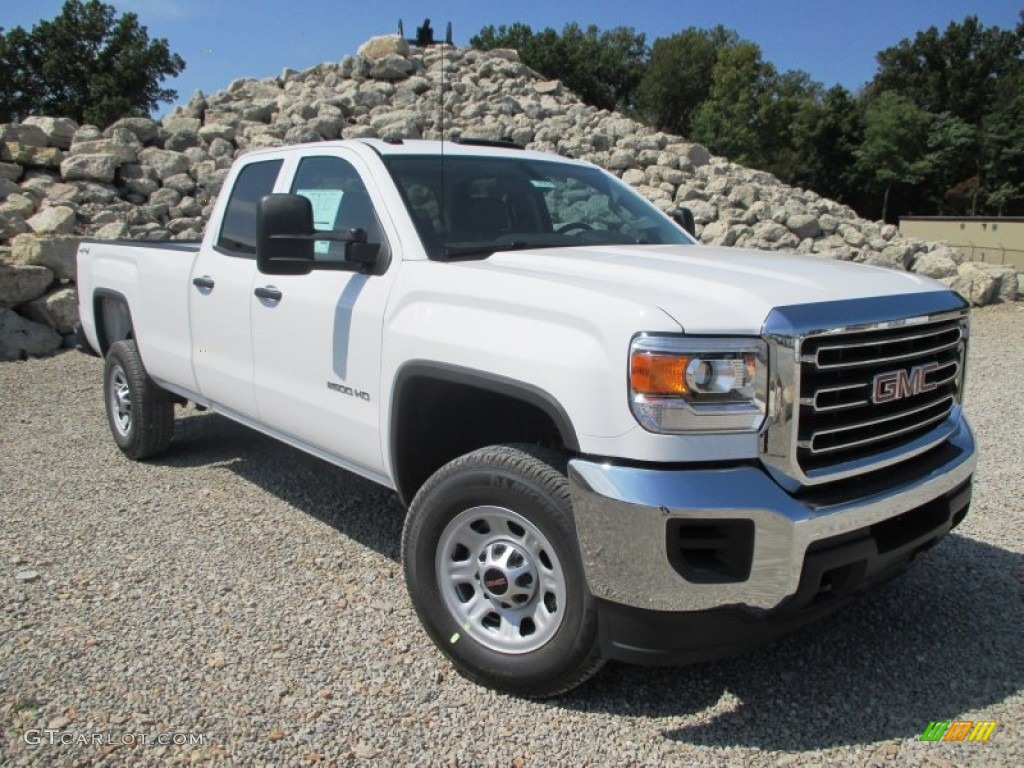 Summit White 2015 GMC Sierra 2500HD Double Cab 4x4 Exterior Photo #96816632