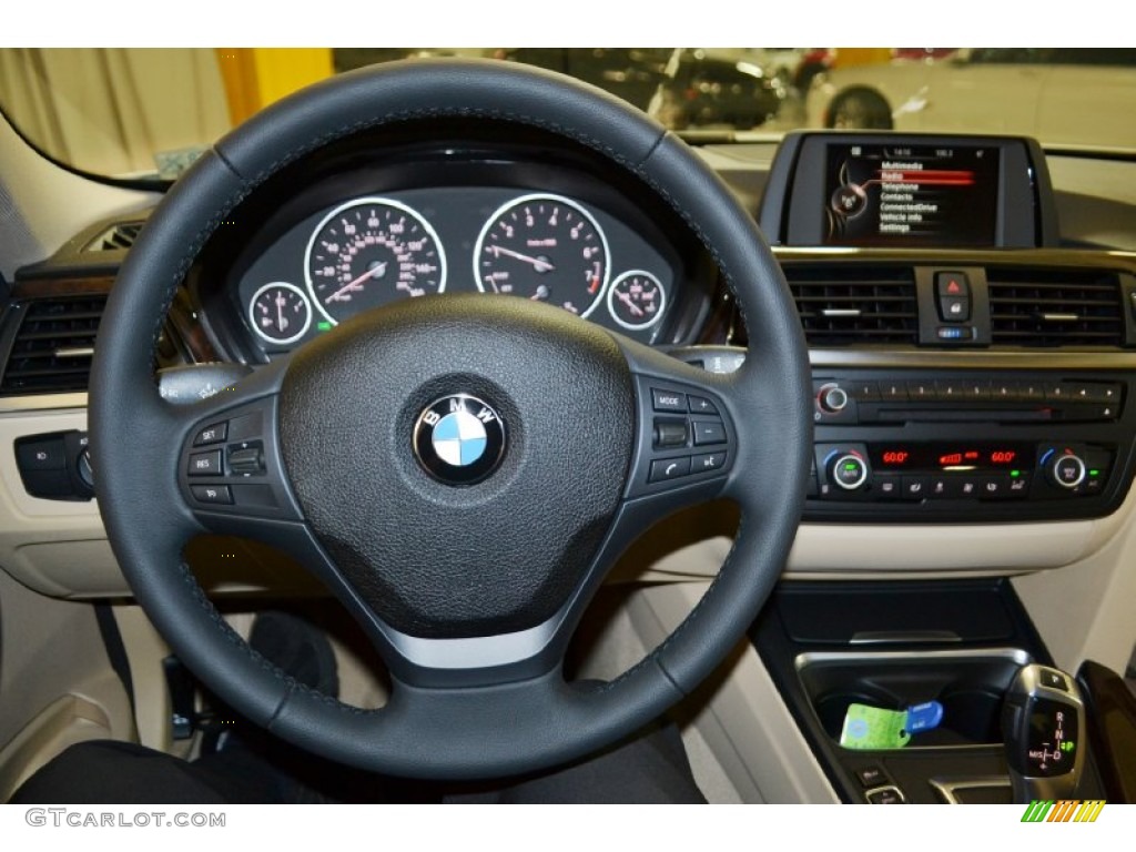 2015 3 Series 320i Sedan - Alpine White / Venetian Beige photo #14