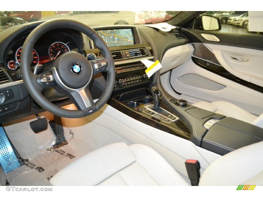 Ivory White Interior 2015 BMW 6 Series 650i Coupe Photo #96820355