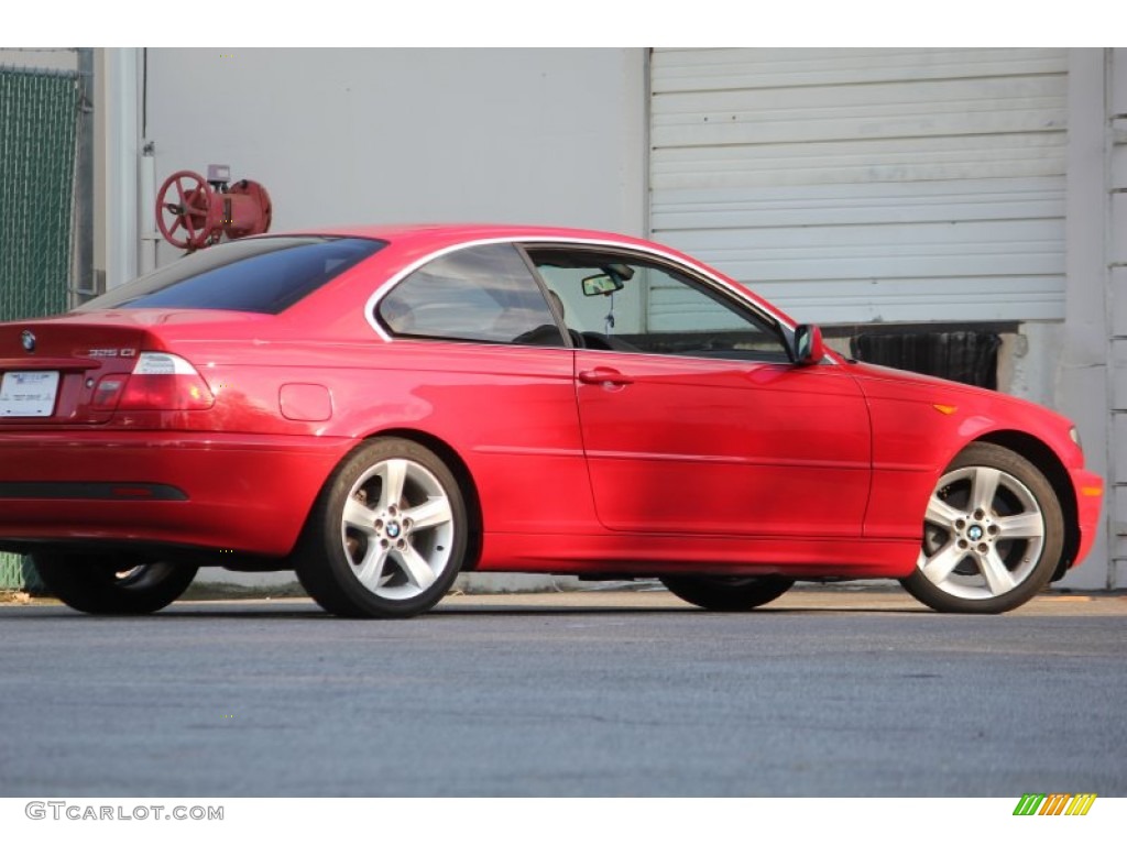 2005 3 Series 325i Coupe - Electric Red / Black photo #19