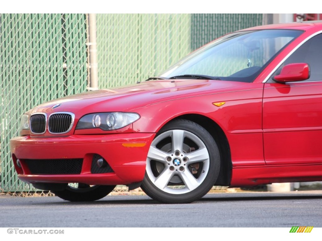 2005 3 Series 325i Coupe - Electric Red / Black photo #23