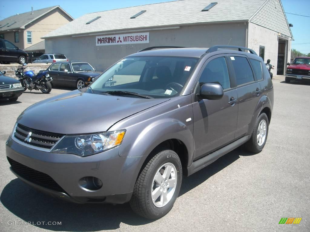 2009 Outlander ES 4WD - Graphite Gray Pearl / Black photo #1