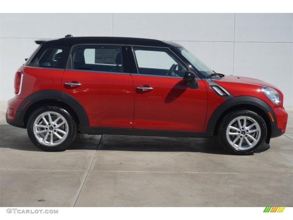 Blazing Red Metallic 2015 Mini Countryman Cooper S Exterior Photo #96823667