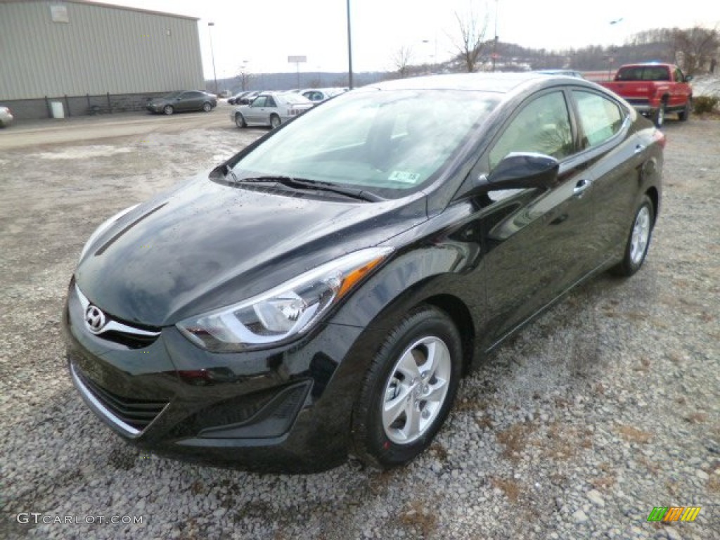 2014 Elantra SE Sedan - Black / Beige photo #3