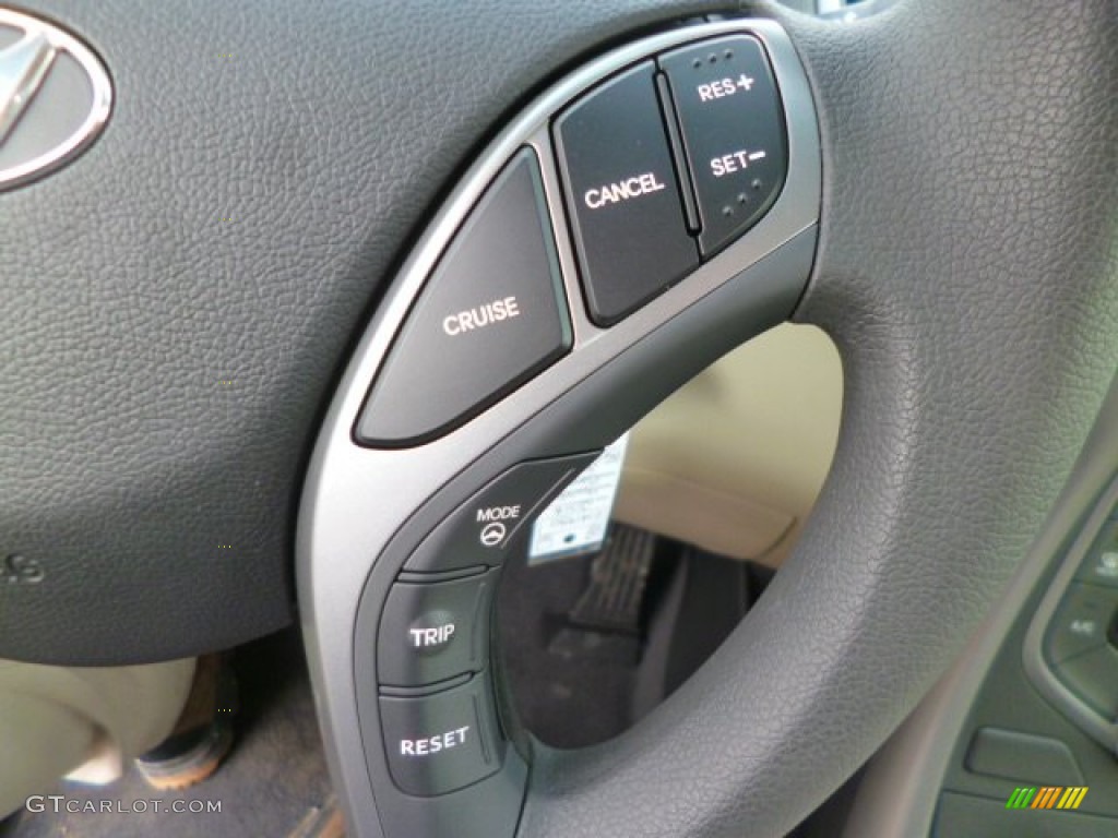 2014 Elantra SE Sedan - Black / Beige photo #18