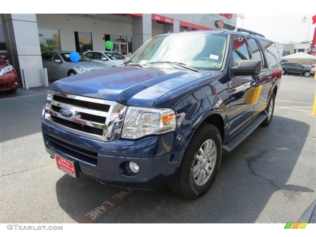 2011 Expedition EL XLT 4x4 - Dark Blue Pearl Metallic / Stone photo #3