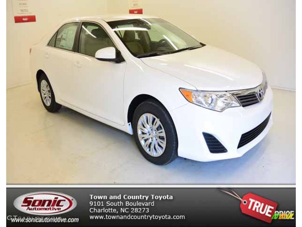 Super White Toyota Camry