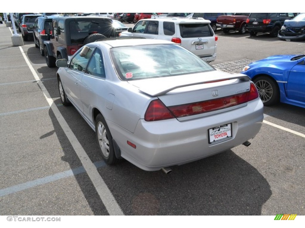 2002 Accord EX V6 Coupe - Satin Silver Metallic / Black photo #3